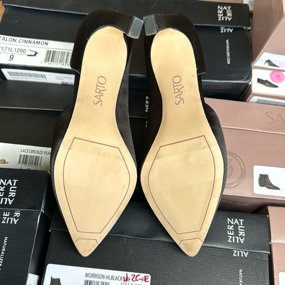 FRANCO SARTO  Sherry Half D'orsay Pump In Black - Picture 3 of 7